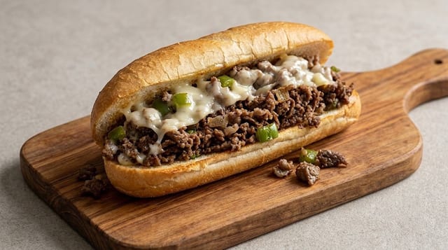 Provolone Philly Sandwich.