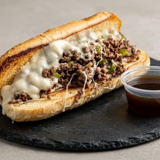 French Dip with Au Jus Sandwich
