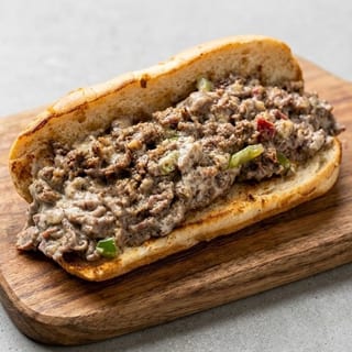 Blue Cheese Bacon Philly Sandwich