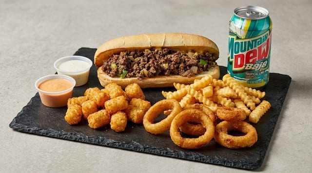 Sandwich Tot & Drink Combo.